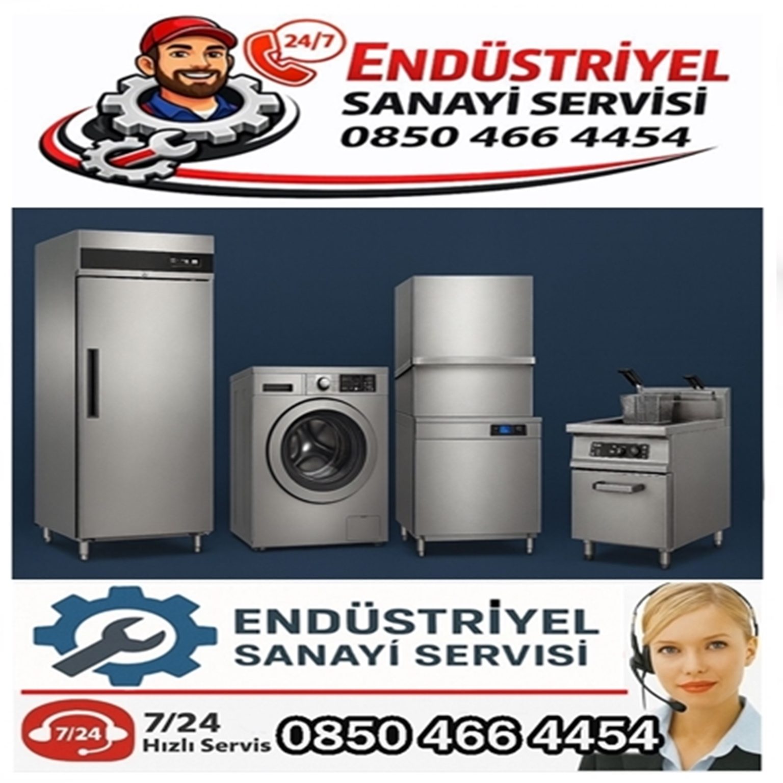 endüstriye sanayi tipi teknik servisi